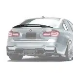 ADRO F80 M3 Spoiler Final Edition fitted to a BMW F80 M3 trunk lid