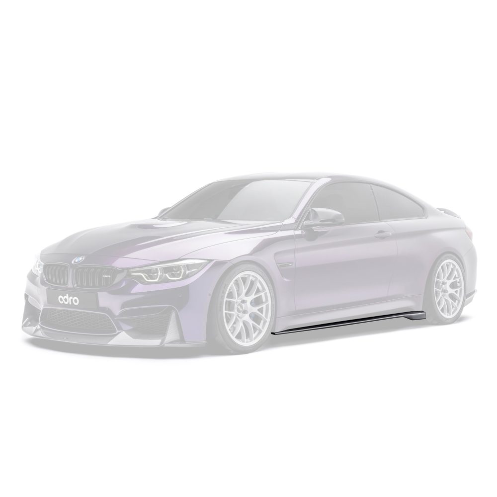ADRO F82 M4 Side Skirts Final Edition fitted to a BMW F82 M4, side profile
