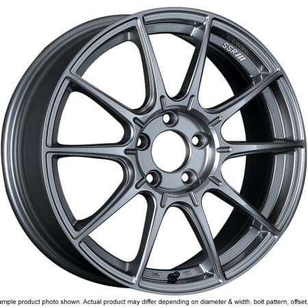 SSR GTX01 18×9 5×100 +52mm Offset Dark Silver Wheel