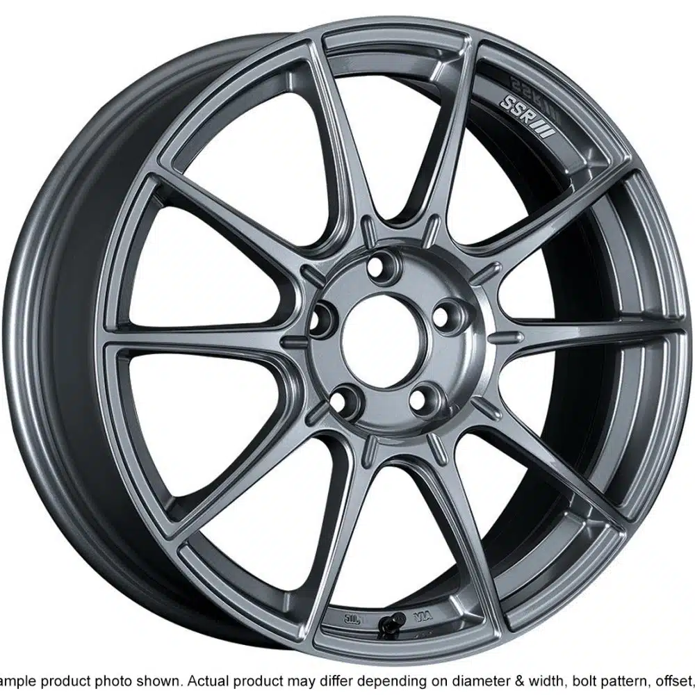 SSR GTX01 dark silver wheel, view 4