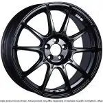 SSR GTX01 flat black wheel, view 1
