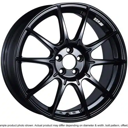 SSR GTX01 17×7 4×100 +42mm Offset Flat Black Wheel