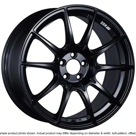 SSR GTX01 17×9 5×114.3 +38mm Offset Flat Black Wheel
