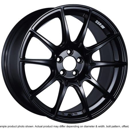 SSR GTX01 19×10.5 5×114.3 +22mm Offset Flat Black Wheel