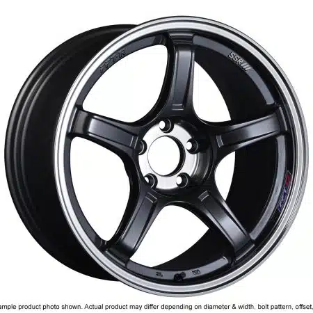 SSR GTX03 18×8.5 5×114.3 +45mm Offset Black Graphite Wheel