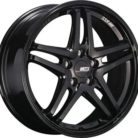 SSR GTV06 18×8 5×114.3 +35mm Offset Gloss Black Wheel