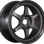 SSR GTX05 DR Edition wheel in Prizm Dark Gunmetal, SMI face, three-quarter view