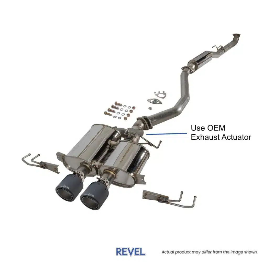 Medallion Touring Premier Cat-Back Exhaust for the FL5 Honda Civic Type R, full system with carbon tips