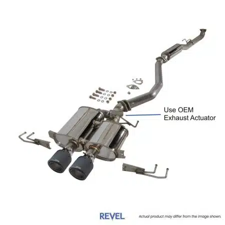 Revel Medallion Touring Premier Cat-Back Exhaust with Carbon Tips for FL5 Honda Civic Type R [T71209C]