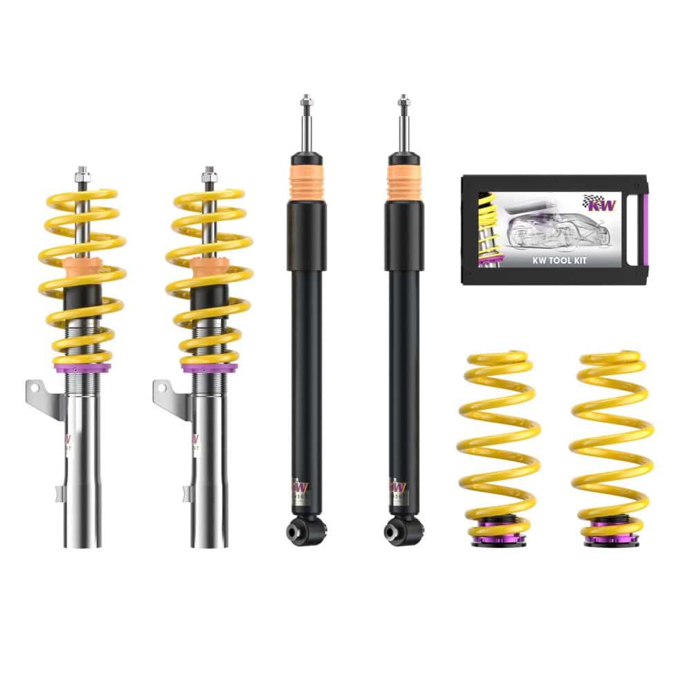 KW Coilover Kit Bundle for MK7 on the MK7 Volkswagen Golf