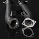 Boost Logic 3-Inch Downpipe Kit for R35 Nissan GT-R, pair of ceramic coated downpipes