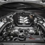 Boost Logic 3-Inch Intercooler Pipe Kit for R35 Nissan GT-R, pipes installed in the engine bay