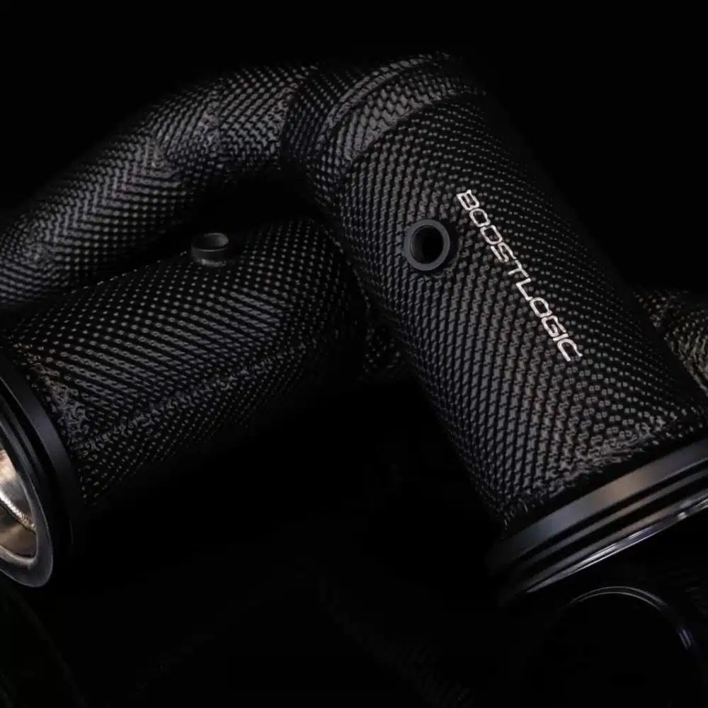 Boost Logic Downpipes for 4M Audi RSQ8, heat wrapped pair