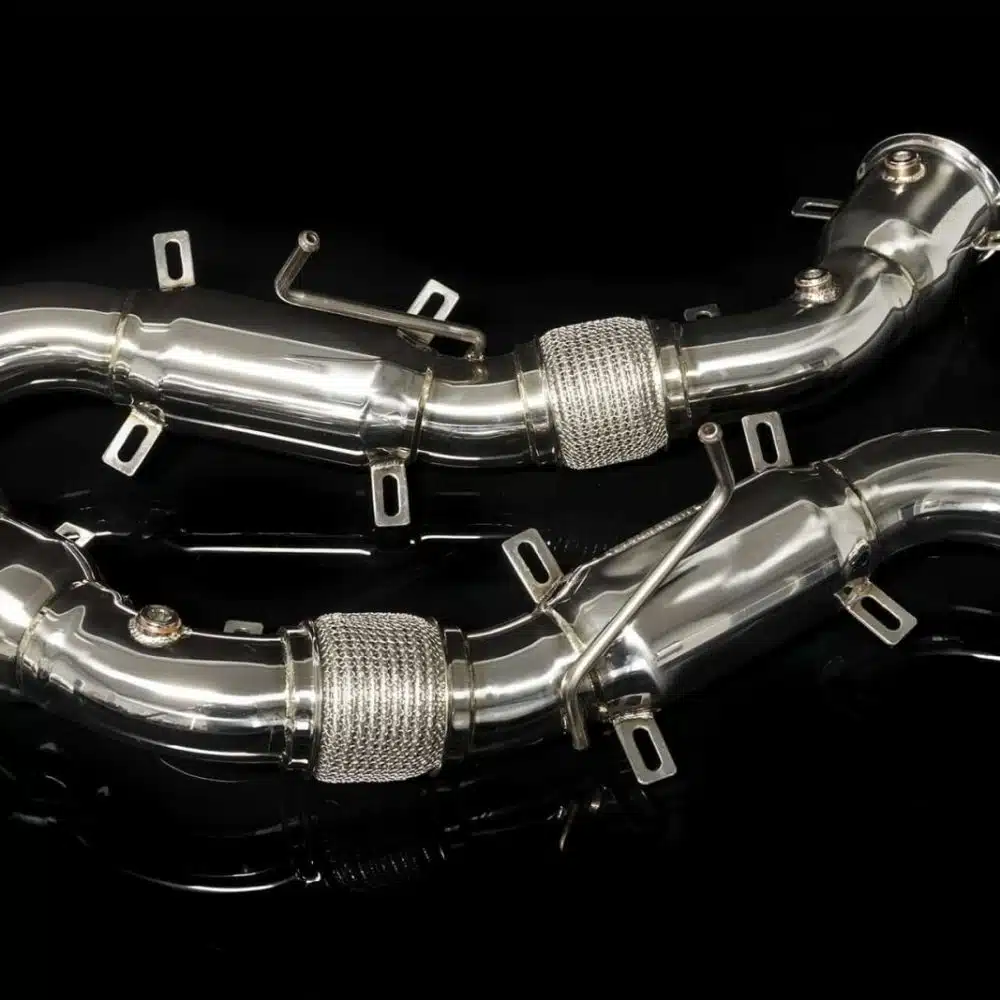 Boost Logic Downpipes for McLaren 570S, polished pair
