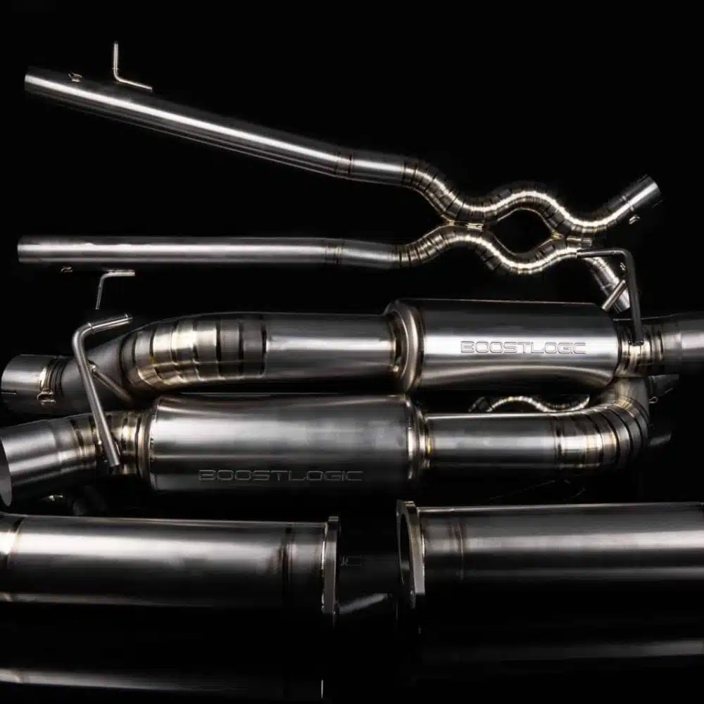 Boost Logic Titanium Exhaust System for RZ34 Nissan Z, complete system