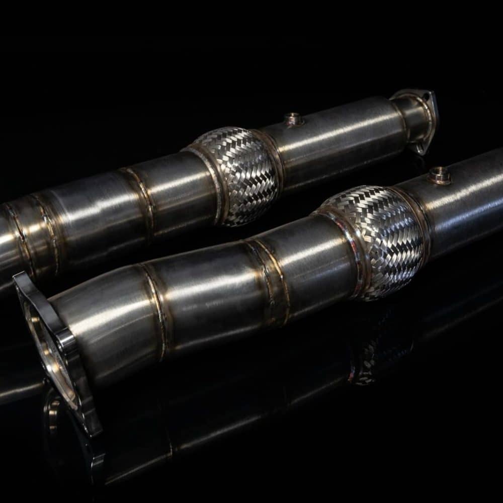 Boost Logic High Flow Downpipes for NC1 Acura NSX, pair of pipes