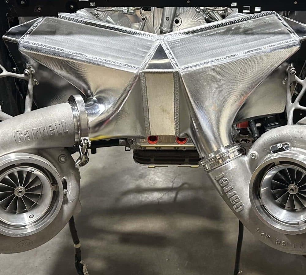 Boost Logic Intercooler System for R35 Nissan GT-R, installed with front mount turbos