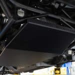 Boost Logic Transmission Belly Pan for R35 Nissan GT-R, installed under the car