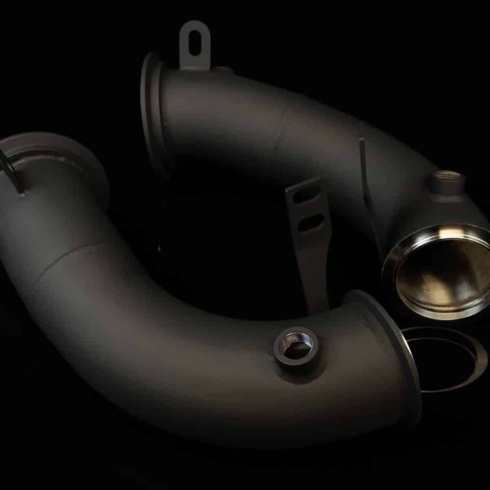 Boost Logic Race Downpipes for F92 BMW M8, pair of race downpipes