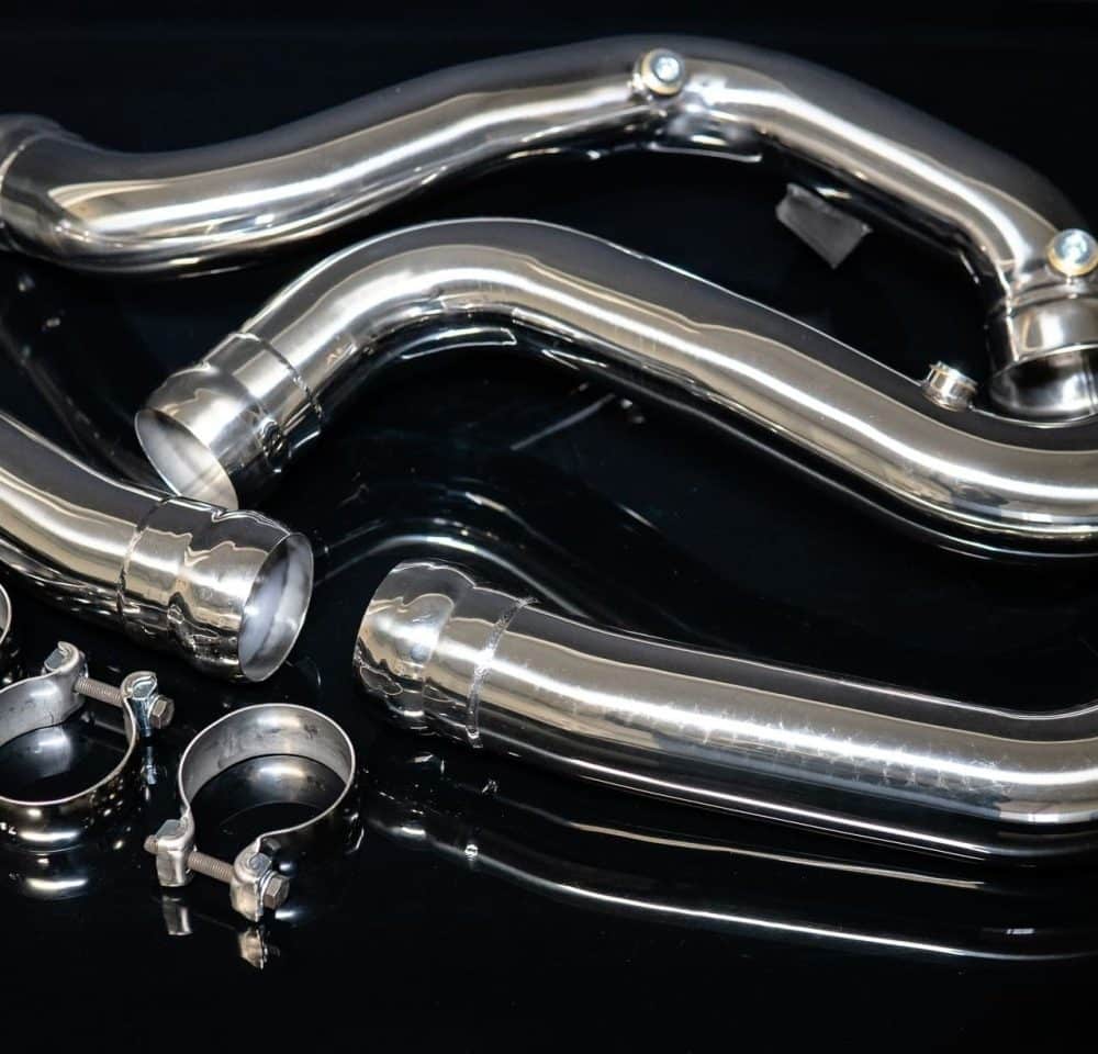 Boost Logic Race Downpipes for W205 Mercedes-AMG C63, full set with clamps