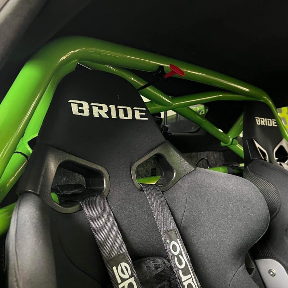 Boost Logic Roll Bar for LB724 in the Lamborghini Huracán cabin
