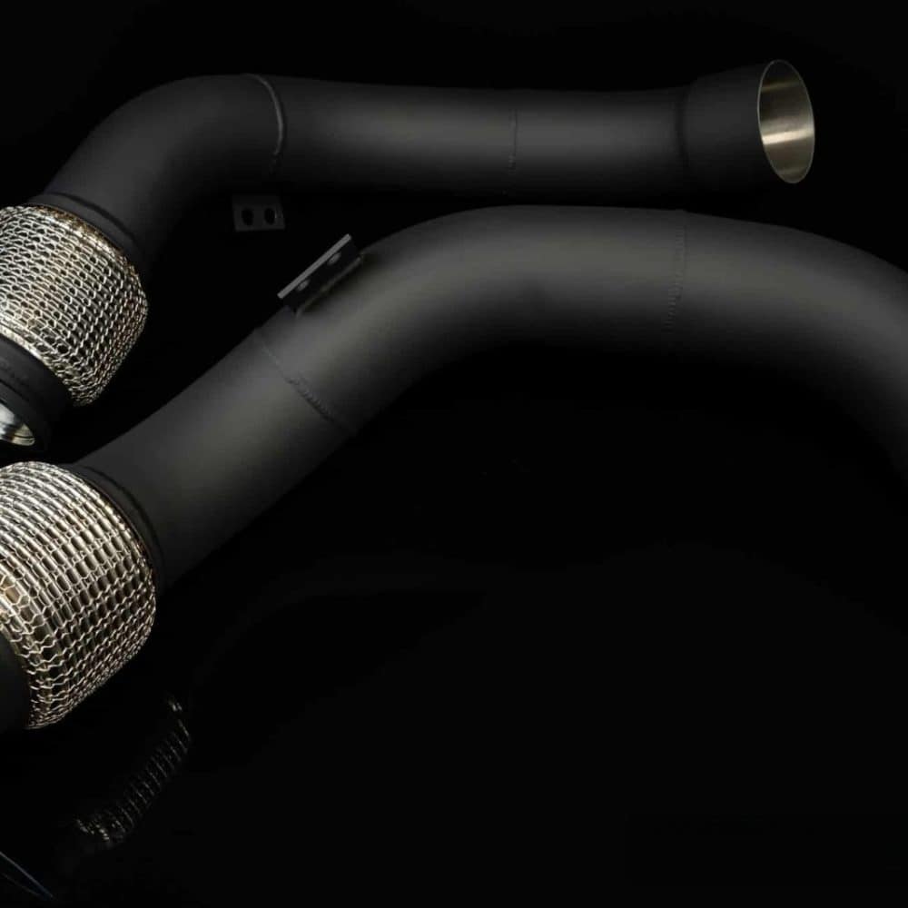 Boost Logic Secondary Race Pipes for F90 BMW M5, ceramic coated pair