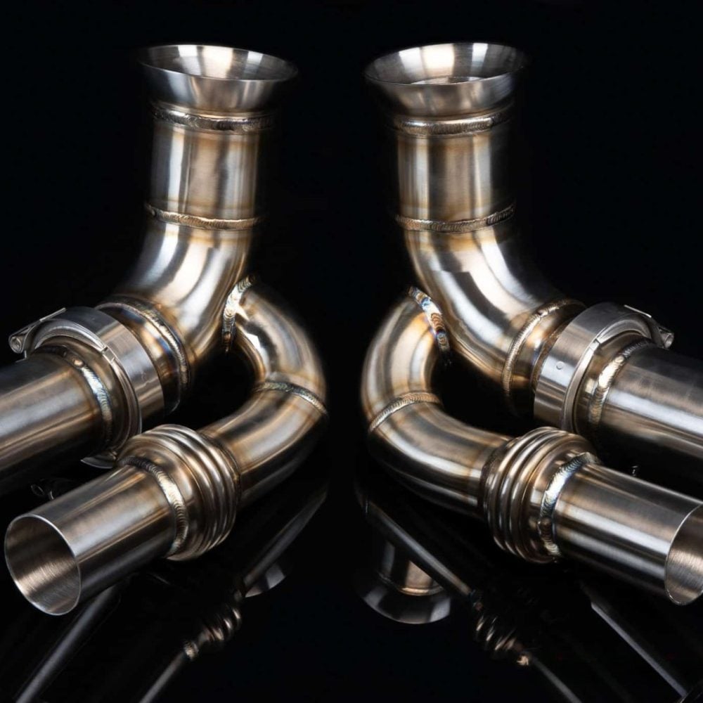 Boost Logic Muffler Bypass Pipes for 991 Porsche 911 GT3, pair