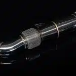Boost Logic Race Downpipe for A90 Toyota GR Supra, side view