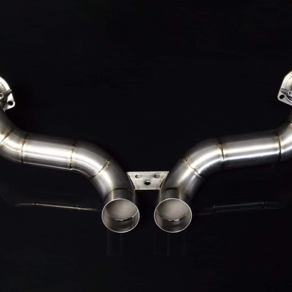 Boost Logic Titanium Exhaust for NC1 Acura NSX, front view
