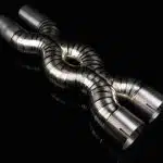 Boost Logic Triple X Midpipe for F152M Ferrari 812 Superfast, titanium crossover