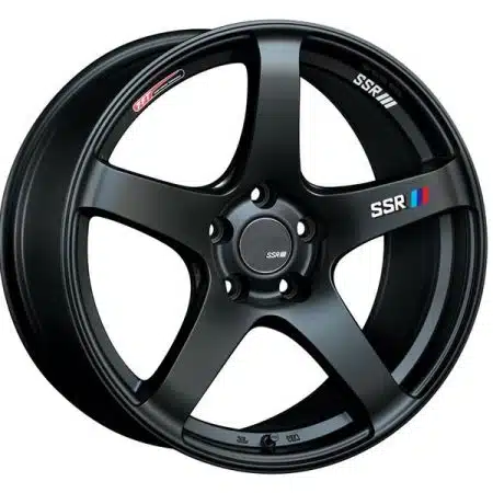SSR GTV01 18×8.5 5×114.3 +40mm Offset Flat Black Wheel