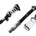 HKS HIPERMAX S Coilover Kit for FC1 damper and spring assembly, cancellers not shown