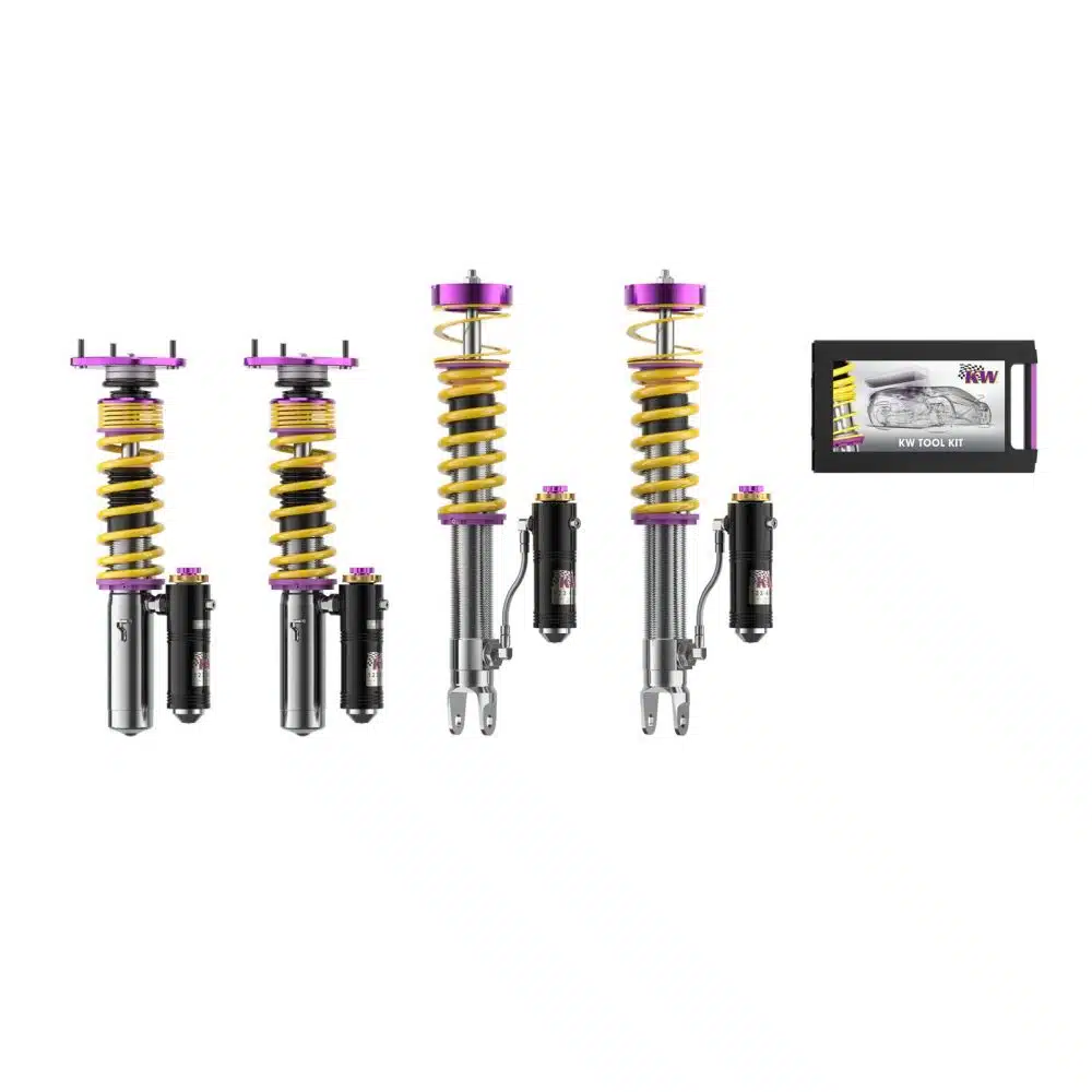 KW Coilover Kit Bundle for 991 on the 991 Porsche 911 Turbo