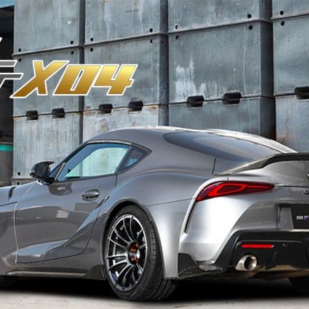 SSR GTX04 17×8 5×114.3 +45mm Offset Dark Gunmetal Wheel