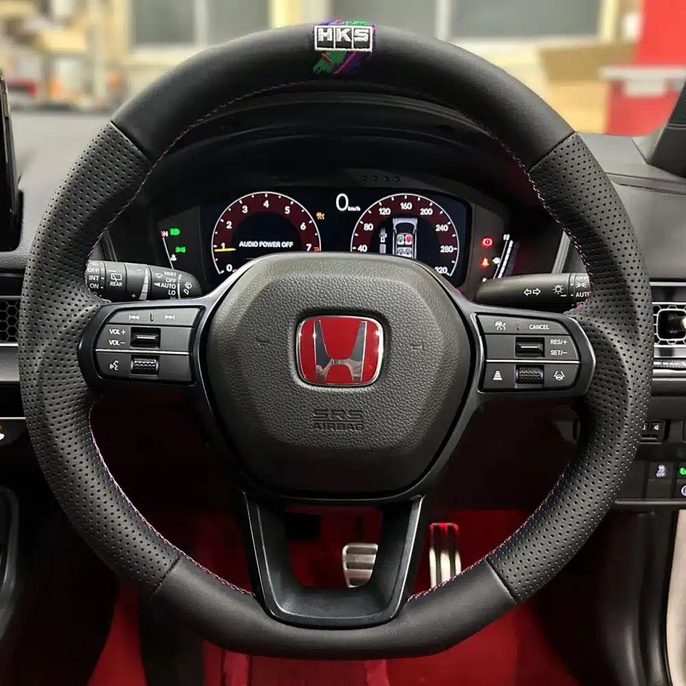 Replacement Steering Wheel for FL5 fitted in the Honda Civic Type R cabin