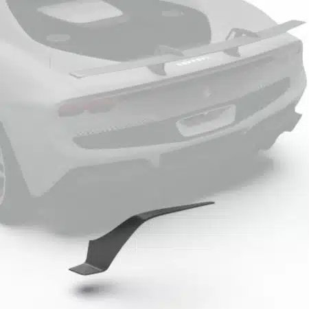 ZACOE Performance Carbon Rear Bumper Side Flaps (soft kit version) for F171 Ferrari 296 GTB