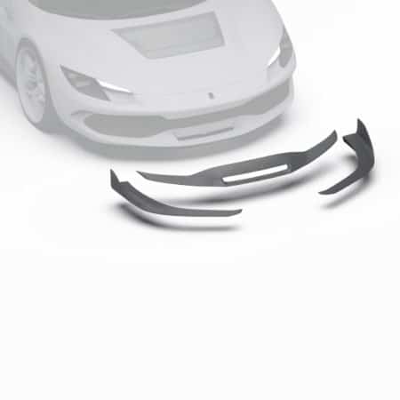 ZACOE Performance Carbon Front Lip Set (soft kit version) for F171 Ferrari 296 GTB