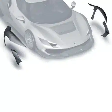 ZACOE Performance Carbon Front Wide Fender Set for F171 Ferrari 296 GTB