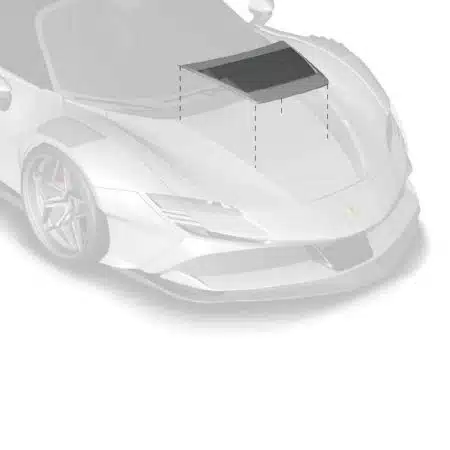 ZACOE Performance Carbon Front Hood Air-Splitter for F173 Ferrari SF90 Stradale / Spider [FR-SF90-W-TA]