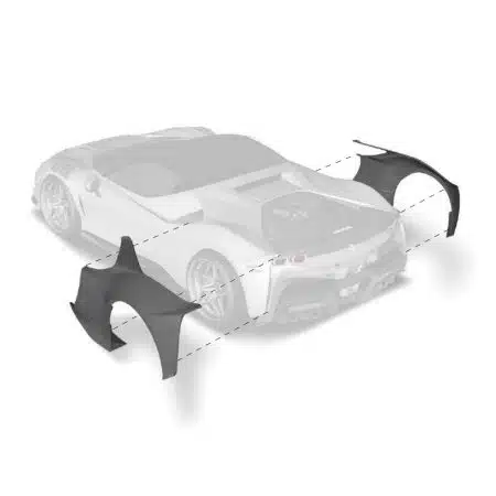ZACOE Performance Carbon Rear Wide Fender Set for F173 Ferrari SF90 Stradale / Spider