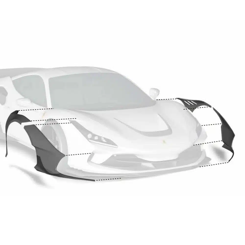 ZACOE Ferrari F8 Front Fenders