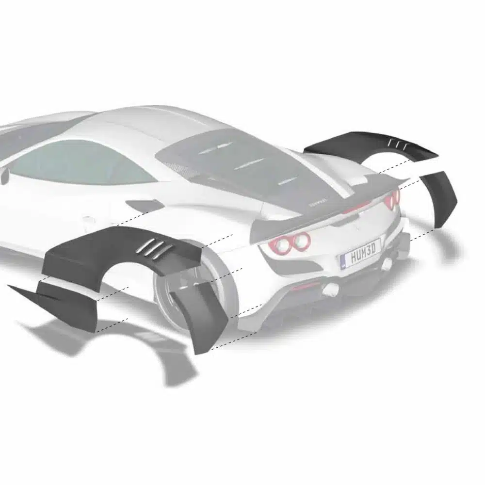 ZACOE Ferrari F8 Rear Fenders