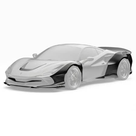 ZACOE Performance Carbon Widebody Kit for F142MFL Ferrari F8 Tributo / Spider