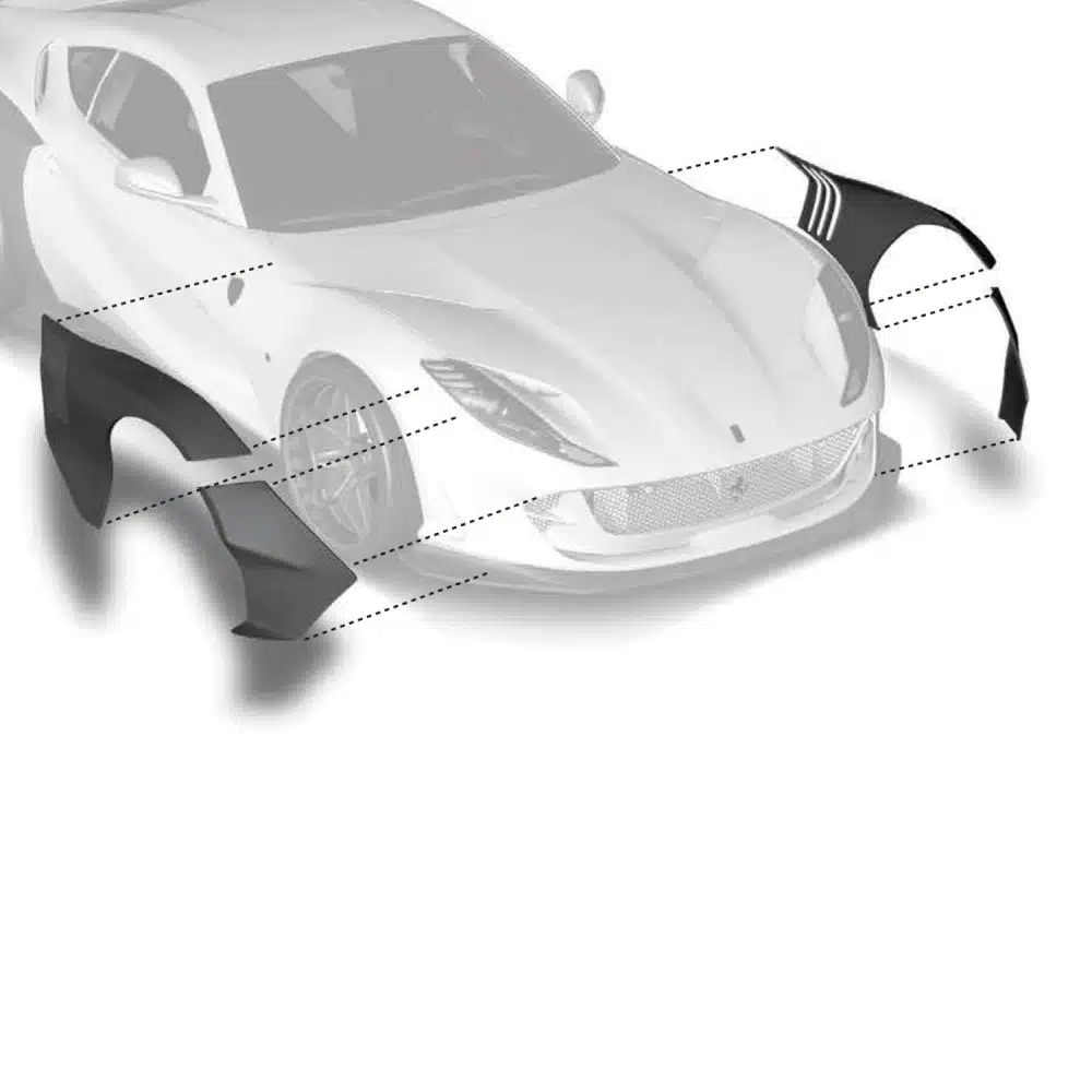 ZACOE Ferrari 812 Superfast Front Fenders