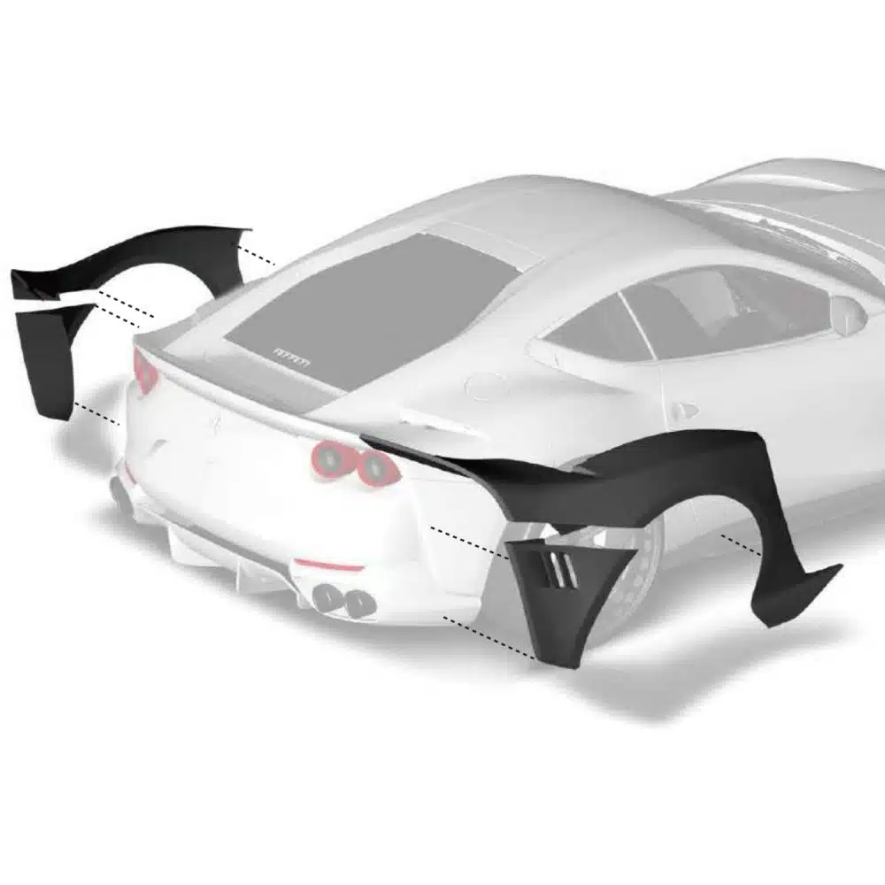 ZACOE Ferrari 812 Superfast Rear Fenders