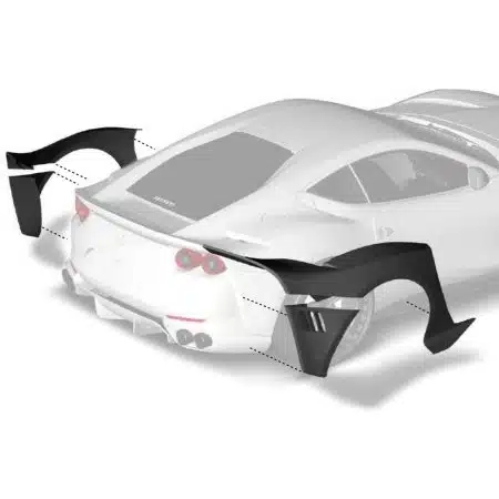ZACOE Performance Carbon Rear Wide Fender Set for F152M Ferrari 812 Superfast