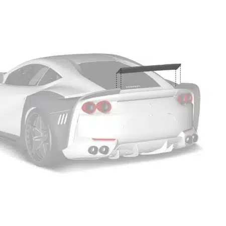 ZACOE Performance Carbon Rear Lip Spoiler for F152M Ferrari 812 Superfast [FR-812-W-SL-SF]