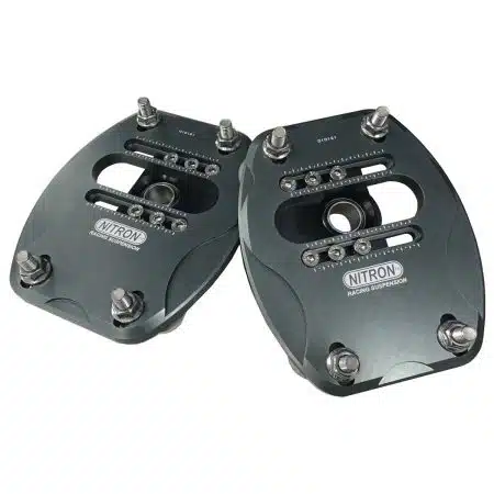 Nitron Front Adjustable Top Plates for 993 Porsche 911 Carrera, Carrera 4, GT2, Turbo, and Turbo S [NTCPO020TPF]