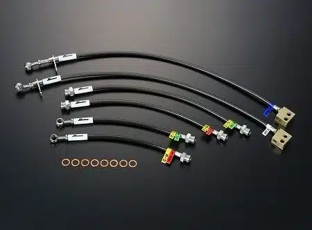 J’s Racing SUS Brake Lines for GE8 Honda Fit RS with Rear Disc Brakes [BLS-F3D-SU]