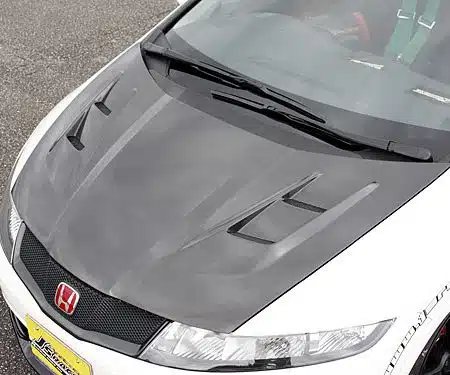 J’s Racing Type-V Vented Hood for FN2 Honda Civic Type R